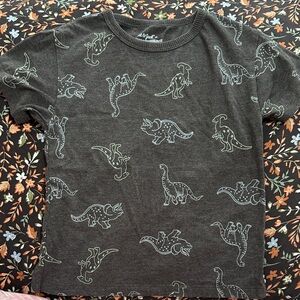 Abrand Kids Dinosaur Tee - Charcoal